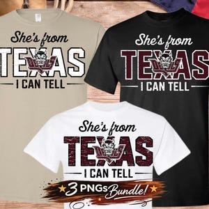She's From Texas Rankin Red Devils Bundle, School Spirit Sublimation PNG, Football Mom Game Day Shirt