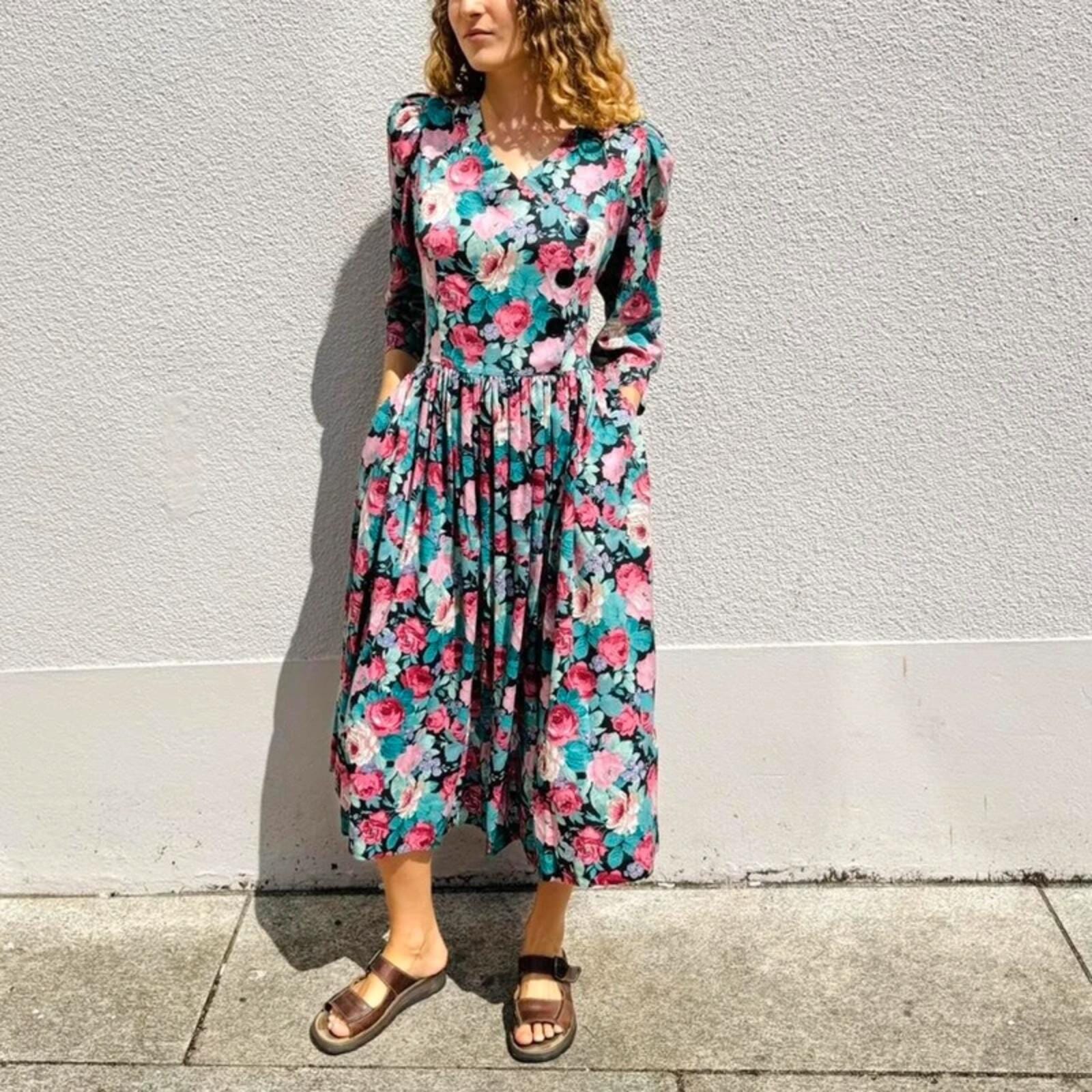 blue lemon dress Honey Blossom Print – Shop the Mint Plus Size Black Formal BLUESIGN Length:L-32