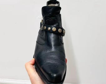Vintage Etor Leather Western Boots 7 Festival