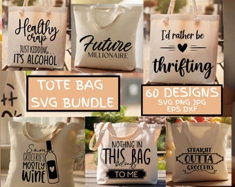 Funny Tote Bag SVG Bundle, Tote Bag SVG Bundle, Tote Bag Quote svg, Emotional Baggage svg, Retro Tote Bag svg, Market Bag Svg, Funny bag Png