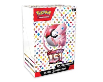 For Pokemon TCG Scarlet & Violet 151 Booster Bundle Sealed New (6 packs)