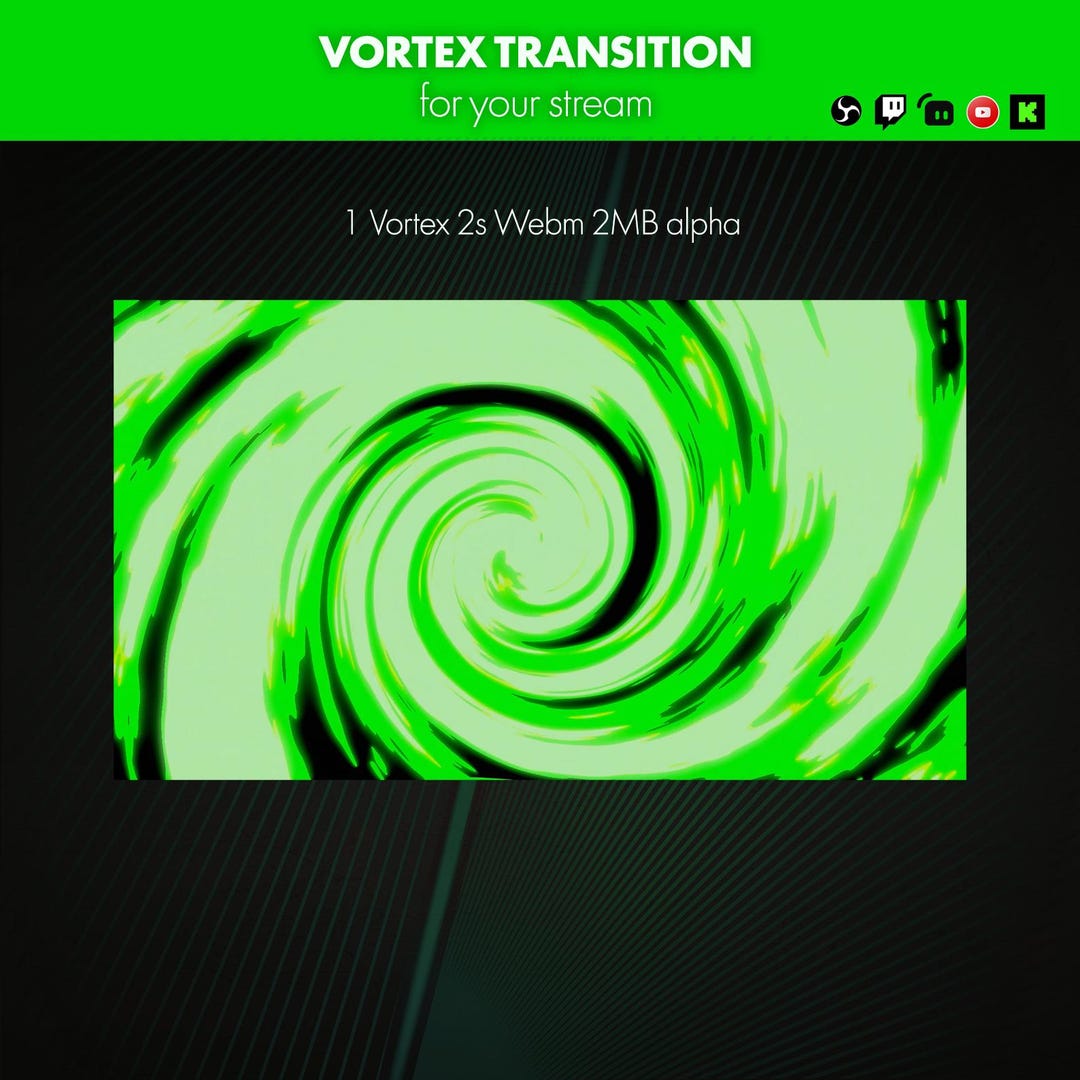 Transition Vortex 2s - Webm Animation for OBS & Twitch - Overlay Stream ...