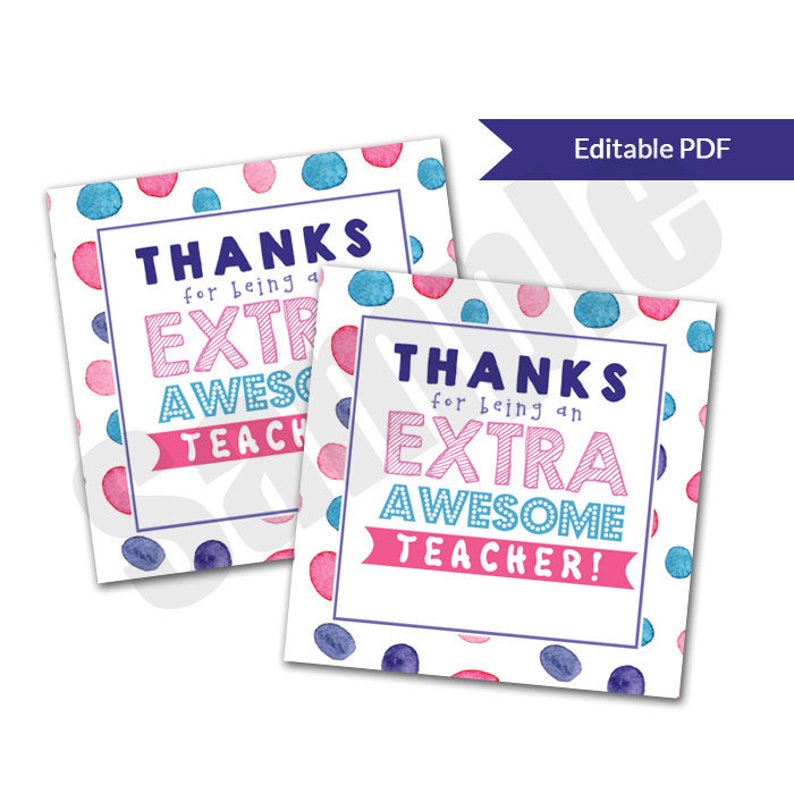 Extra Gum Teacher Appreciation Printable Free