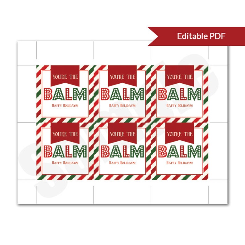 You re The Balm Lip Balm Happy Holidays Christmas Favor Etsy Espa a you-re-the-balm-lip-balm-happy-holidays-christmas-favor-etsy-espa-a