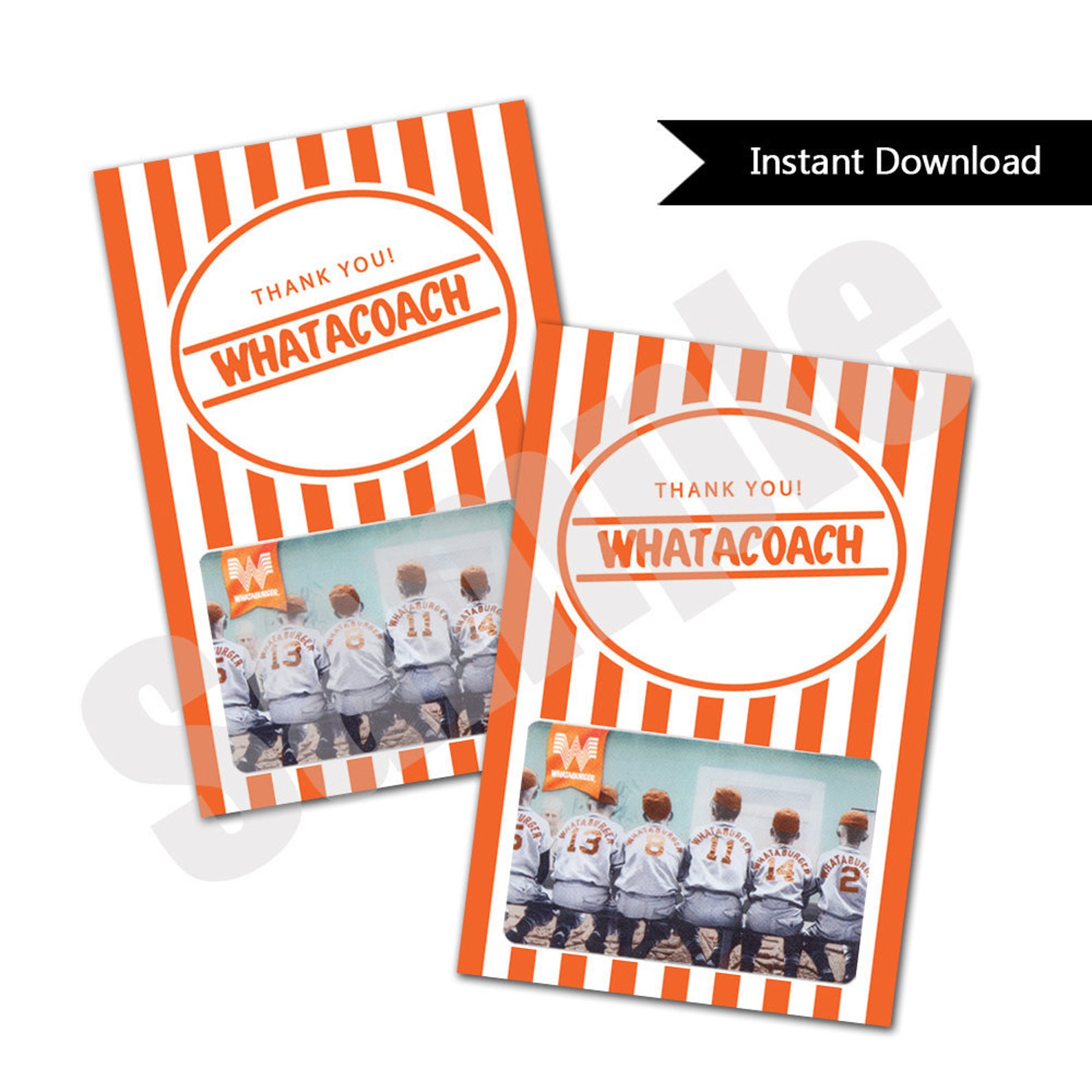 Whataburger Whatacoach Gift Card Holder for Coach Appreciation - Etsy