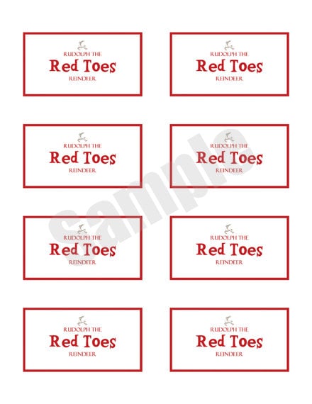 Rudolph the Red Toes Reindeer Nail Polish Pedicure Enclosure - Etsy