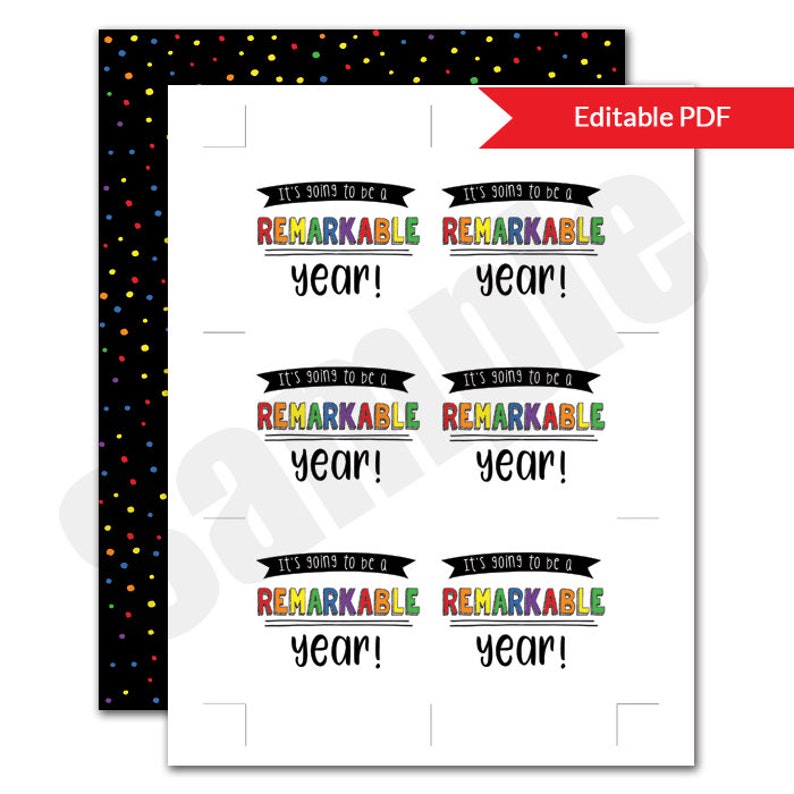 It's Going to be a Remarkable Year BacktoSchool Teacher Etsy