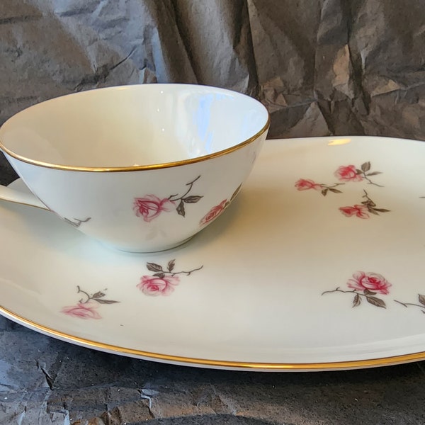 Snack Plate and Tea Cup Set Etsy