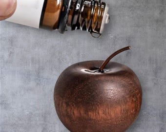 Apple Shaped Wooden Diffuser - Elegant Aromatherapy Decor Living Room Ornament
