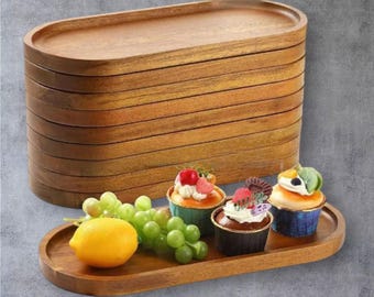 Modern Japanese-Style Wooden Tray | Snack & Dry Fruit Platter