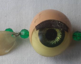 Vintage baby doll eyeball novelty fishing lure spinner bait gag gift fisherman's tackle box joke bait