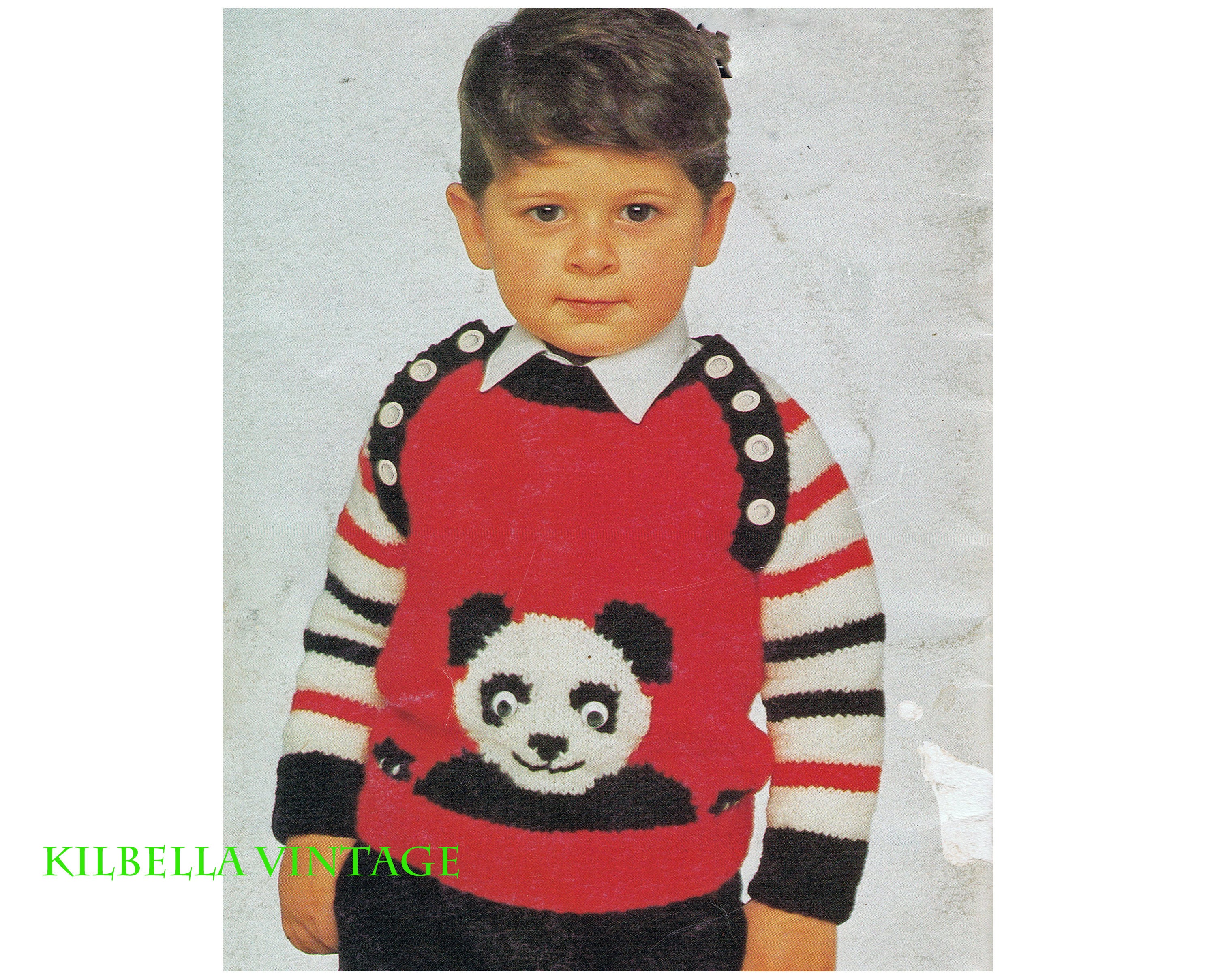 panda jumper knitting pattern