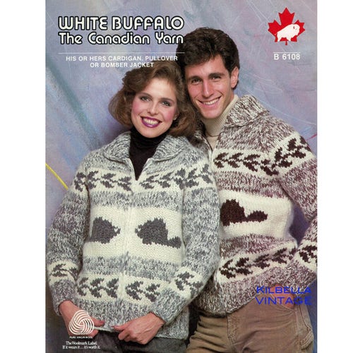 Cowichan Knitting Pattern White Buffalo 
