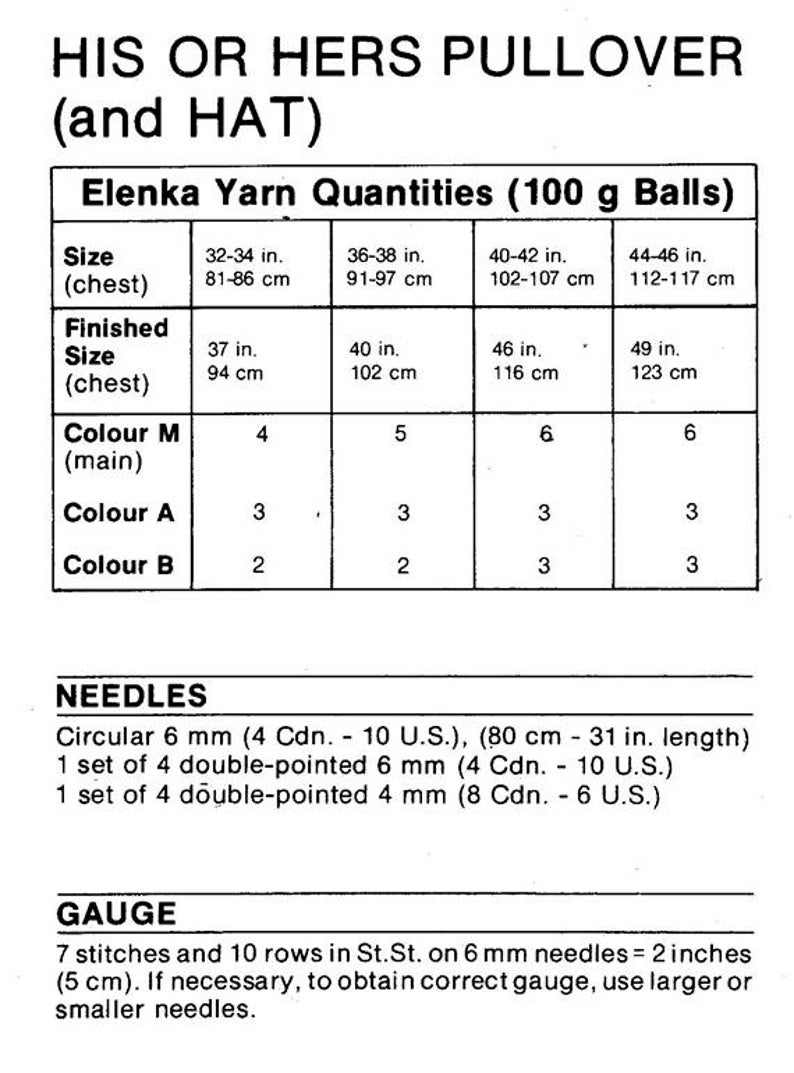 Elenka White Buffalo Pullover Sweater Men Women Digital Knitting Pattern Includes Hat PDF Pattern Almost Free