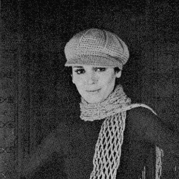 Women's Newsboy Cap Vintage Womens Hat PDF Crochet Pattern DIY Crochet Ladies Cap