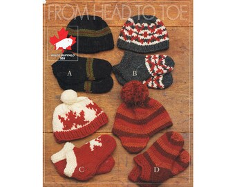 Hat Knitting Pattern White Buffalo - Cowichan - Pattern Hat Toque Beanie - Slippers Socks Boys - Girls  - Women - Men PDF Knitting Pattern