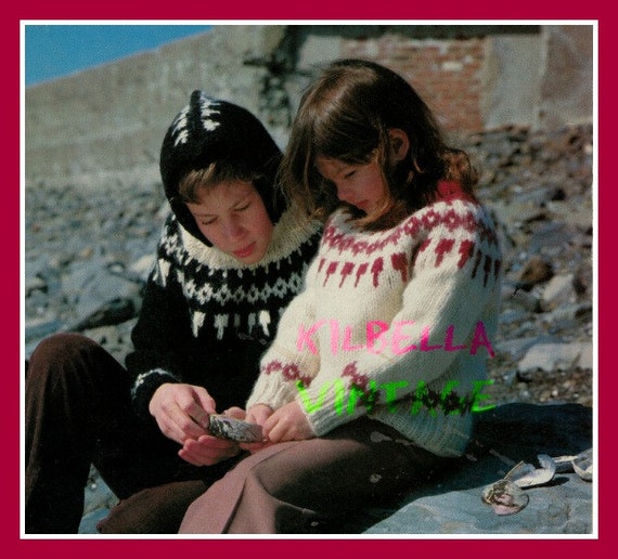 White Buffalo Elenka 2902 Girls Boys Sweater Knitting Pattern Sizes 2 To 14 Pdf Digital Knitting Pattern Almost Free