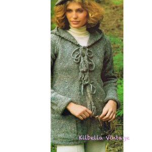 Sweater Knitting Pattern Women's Jacket - Sweater - Coat - Hooded Jacket - PDF Knitting Pattern Instant Download