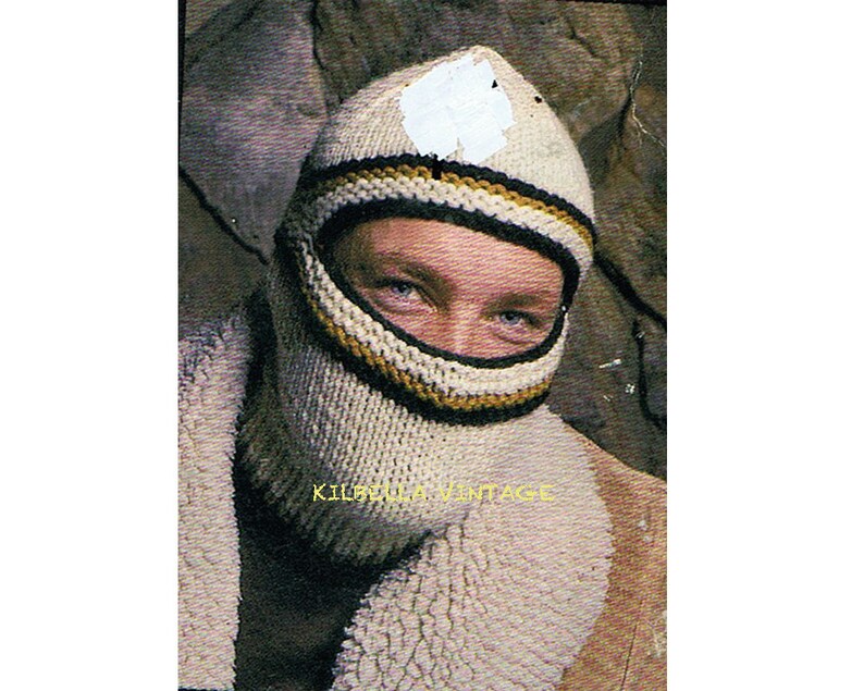 PDF Knitting Pattern Men's Balaclava Knitting Pattern Etsy UK