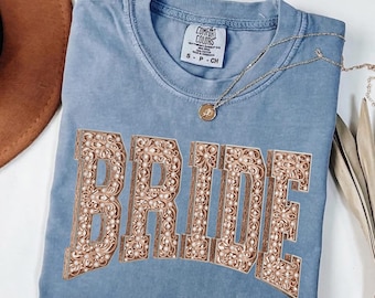Bride Comfort Colors® T-Shirt Bridal Shower New Bride Shirt Bachelorette Party Tee Wedding Engagement Gift For bridal shower, bridal party