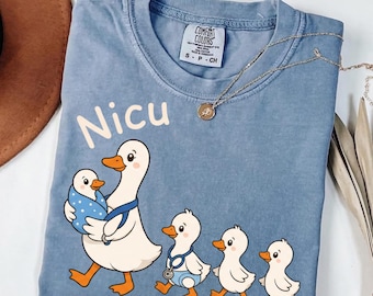 NICU Nurse Shirt , Comfort Colors Pediatric Nurse Tee, Cute Nico RN Tee, Funny NICU Nurse Gift, Preemie Nurse T-Shirt