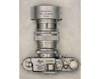 Vintage Leica Camera poster Matte Vertical Poster | Photography Wall Art