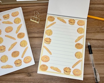 Bougie Bakery A5 Memo Pad | Journal, English, Study, Stationery, Food, Break, Pastry, Sweets, Memo Pad, Note Pad
