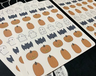 Happy Halloween Sticker Sheet | English Study, Journal, Laptop, iPad, Bottle Sticker