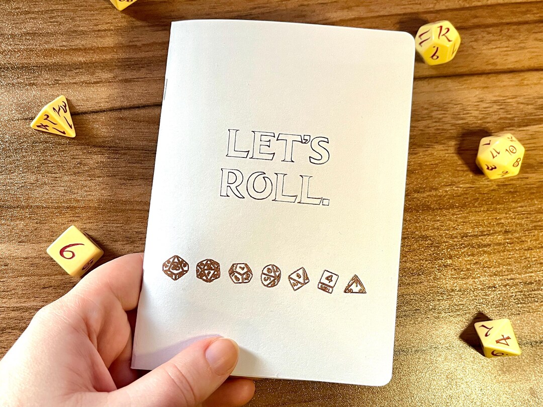 Let's Roll A5 Notebook 60 Pages/30 Sheets | TTRPG, Dungeons and Dragons ...