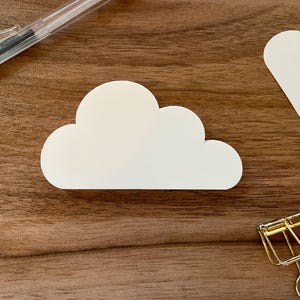 Cloud Sticky Notes/Memo Pad | Handmade, Journal, English, Study, Stationery, Scrapbook, Notepad, Cute, Sky Memo Pad