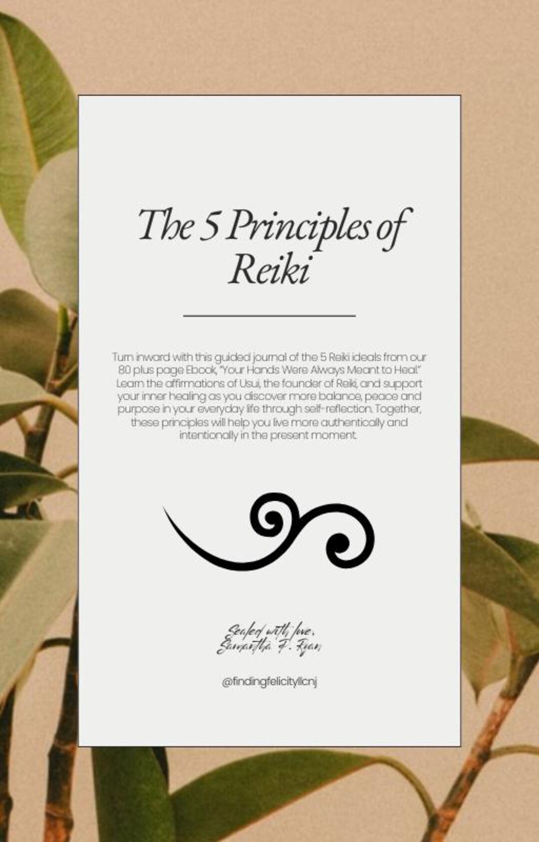The 5 Principles of Reiki - Etsy