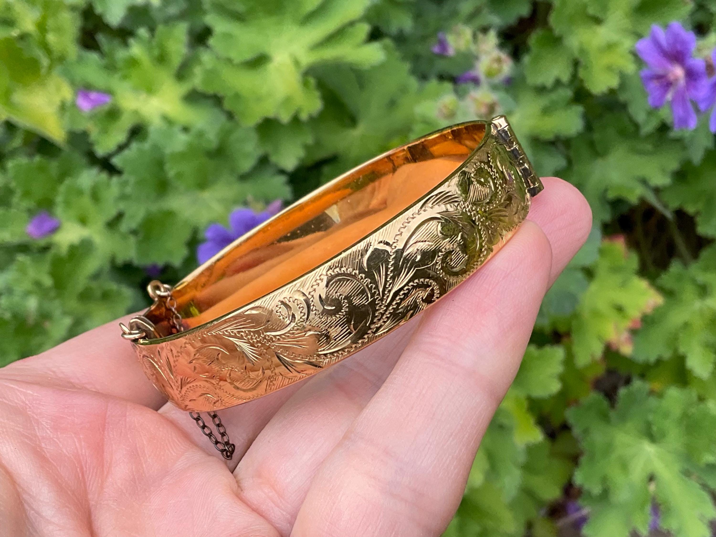 Rolled gold bangle vintage - Etsy 日本