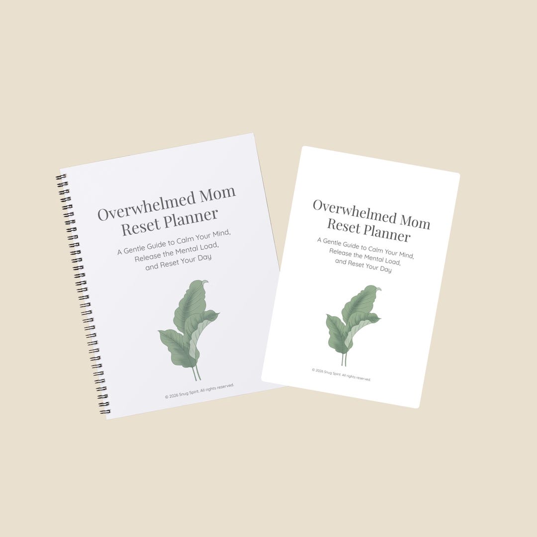 Overwhelmed Mom Reset Planner Printable PDF | Mental Load Workbook for ...