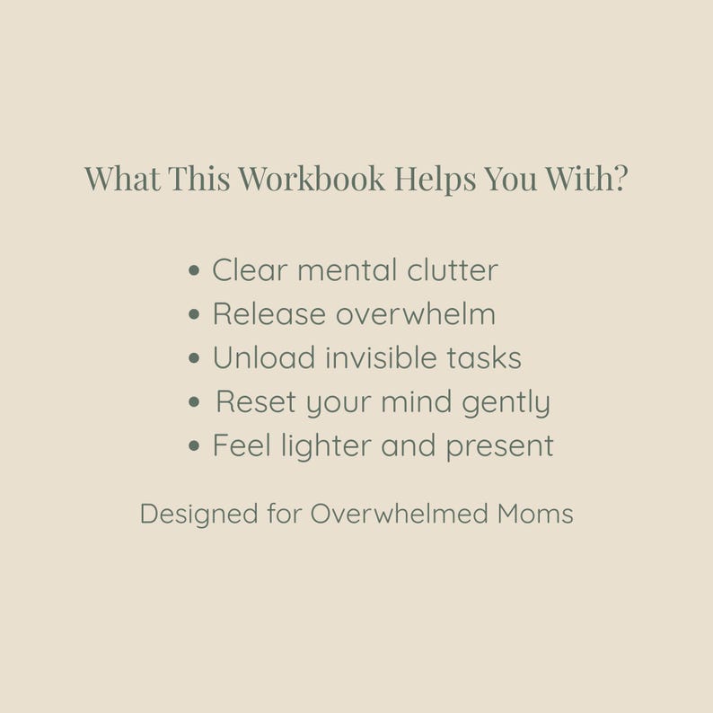 Mental Load Brain Dump for Moms | Overwhelmed Mom Worksheet | Printable ...