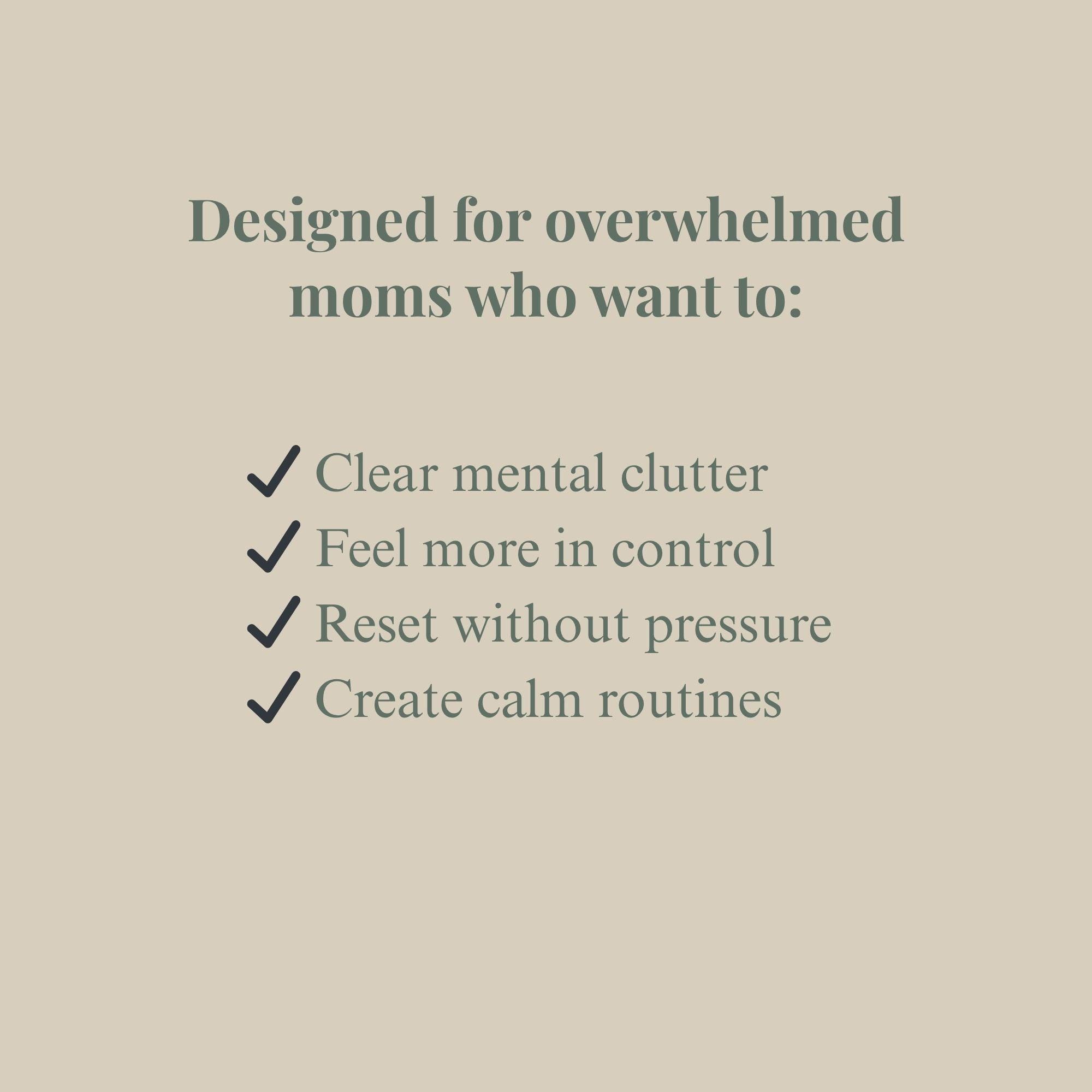 Gentle Weekly Reset Planner for Overwhelmed Moms PDF | Self-care ...