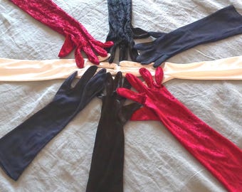 ONE LOT OF Four (4)  Pairs of Vintage Opera Gloves
