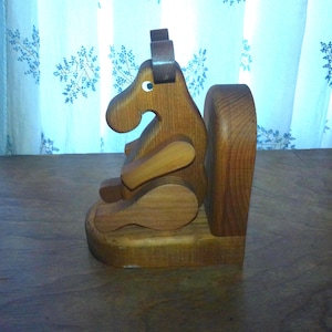 Moose Bookend, Solid Wood, Hand Made in Vassalboro Maine