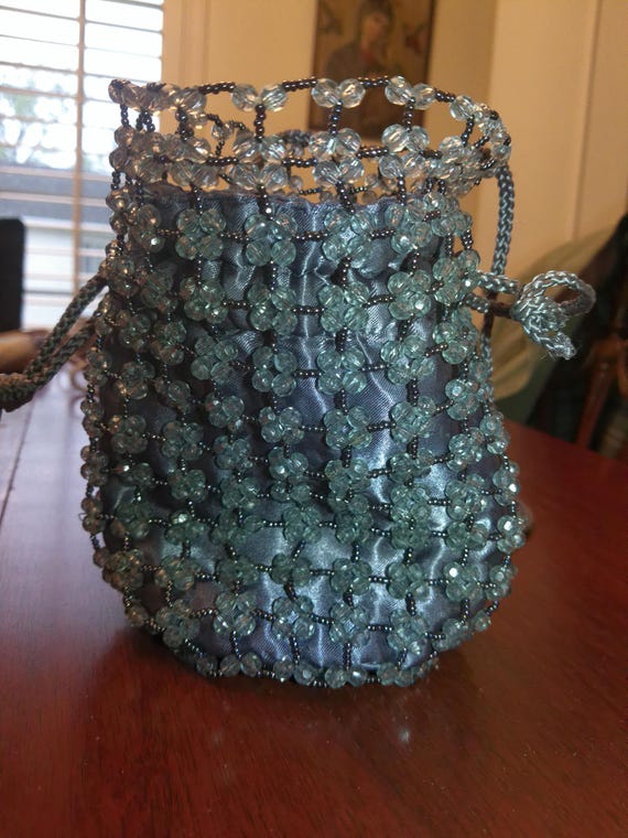 Slouch Pouch Draw String Style Purse with a beaut… - image 1
