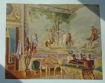 Sir Winston Churchill Art Print, Blenheim Palace Painting, Fox Hunt Mural
