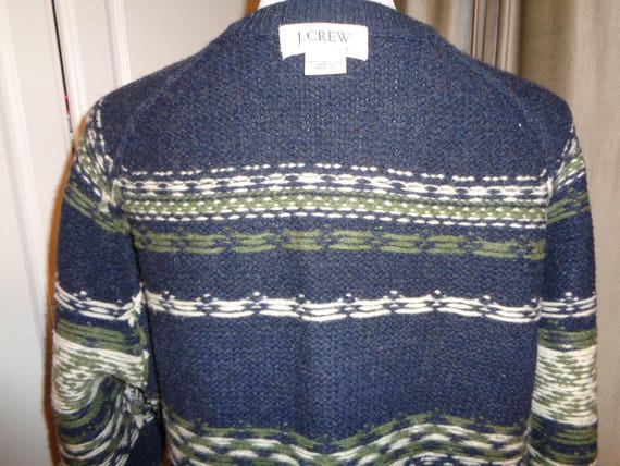 Vintage J. CREW 100% Lamb's Wool Ski Sweater, Siz… - image 5