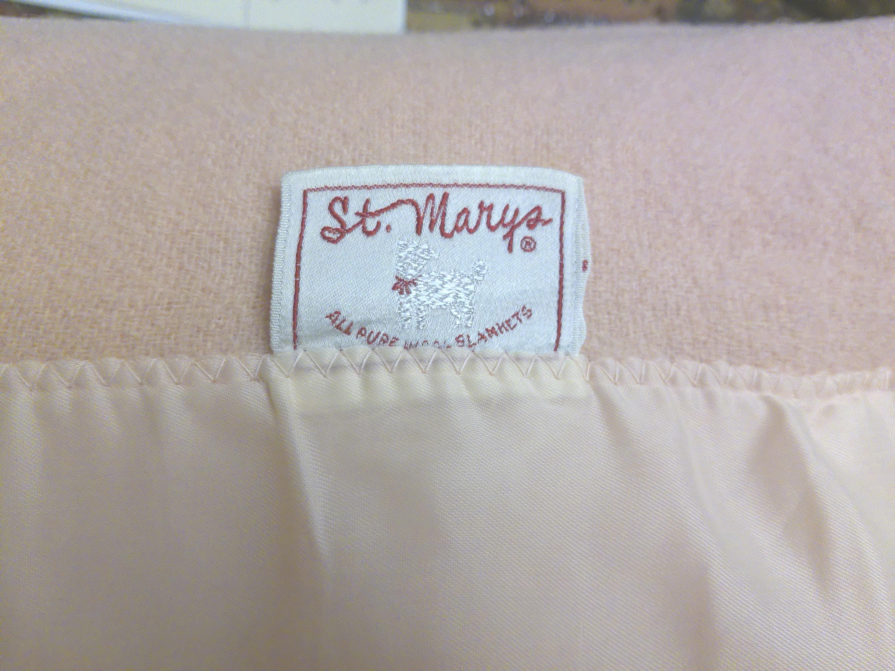 Vintage St Marys Vintage Wool Blanket - Etsy