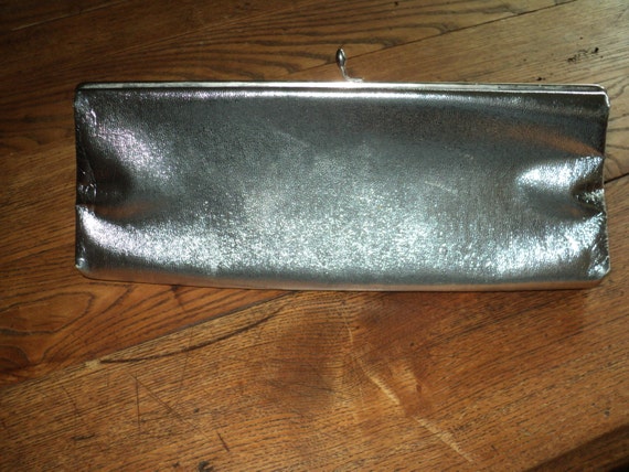 Vintage Silver Clutch Purse, A Formal Evening Clu… - image 2