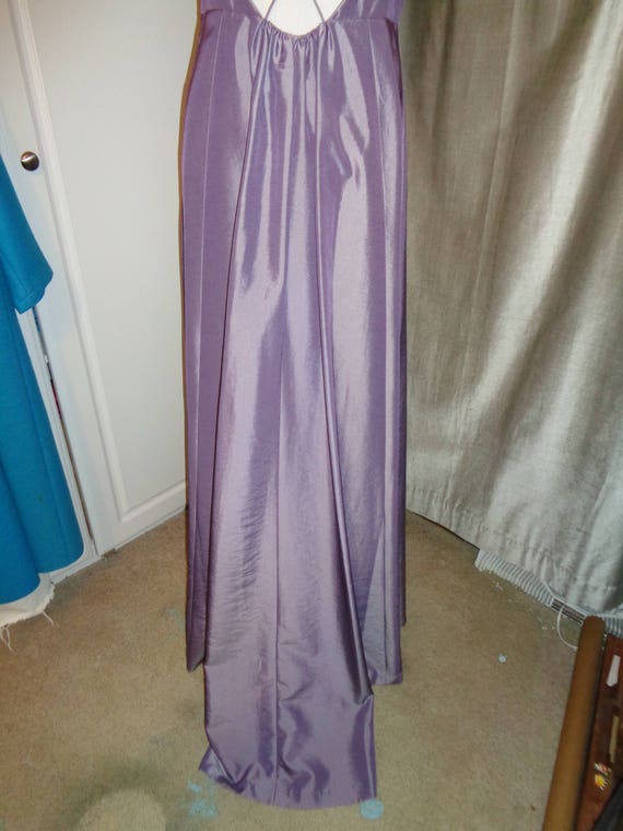 Vintage Long Length Lilac Gown, Size 11/12 Junior… - image 4