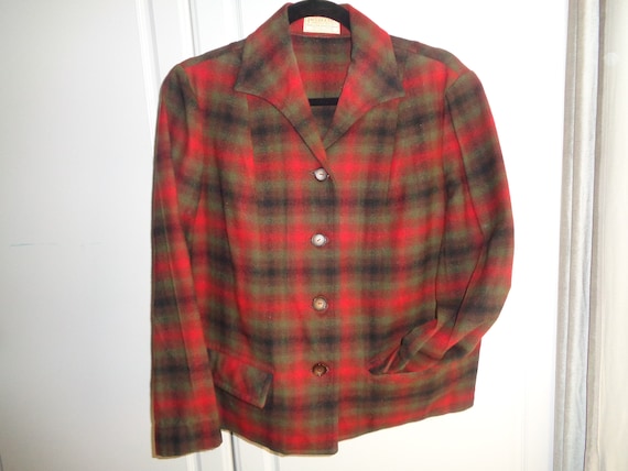 Vintage PENDLETON TRAVELLER STYLE Plaid Coat,  A … - image 1