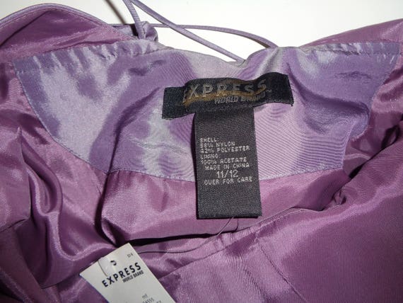 Vintage Long Length Lilac Gown, Size 11/12 Junior… - image 9
