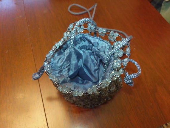 Slouch Pouch Draw String Style Purse with a beaut… - image 4