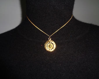 Vintage 22 Carat Gold Plated Viking Wheel Pendant from Westair Reproductions Ltd., UK Heritage Products for Heritage Sites in Mint Condition