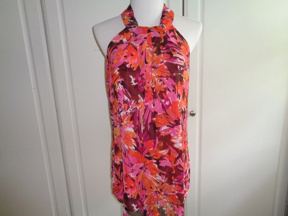 Vintage Sleeveless Summertime Breezy Blouse in a … - image 2