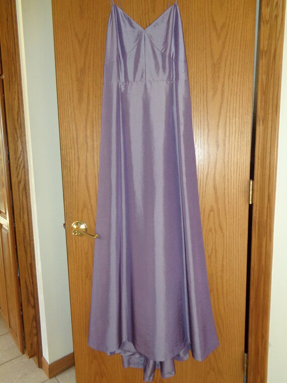 Vintage Long Length Lilac Gown, Size 11/12 Junior… - image 10