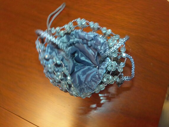 Slouch Pouch Draw String Style Purse with a beaut… - image 5